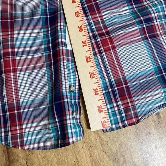 John Martin XL-Tall Men's Long Sleeve Plaid Country‎ Western Button Up Shirt USA - Picture 7 of 13